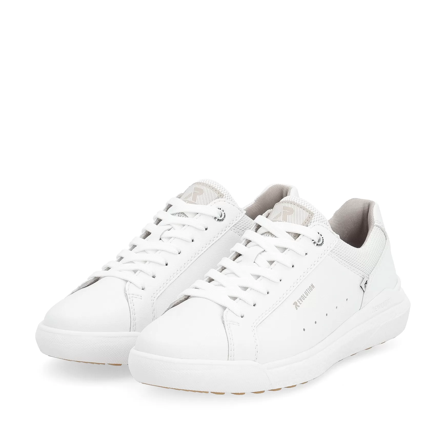 Damer Rieker Sneakers^ Damesneaker Lav Swan White