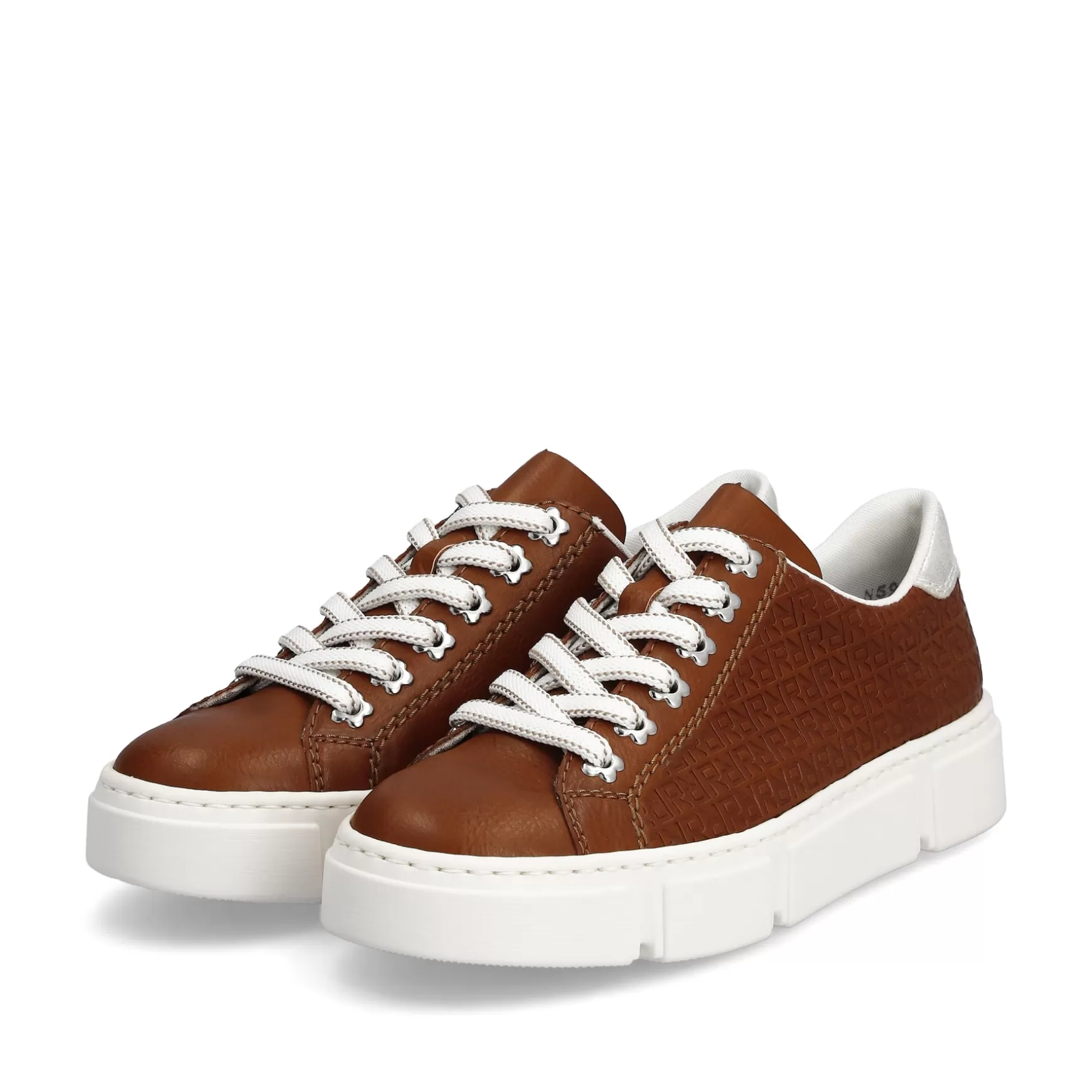 Damer Rieker Sneakers^ Damesneaker Lav Traebrun