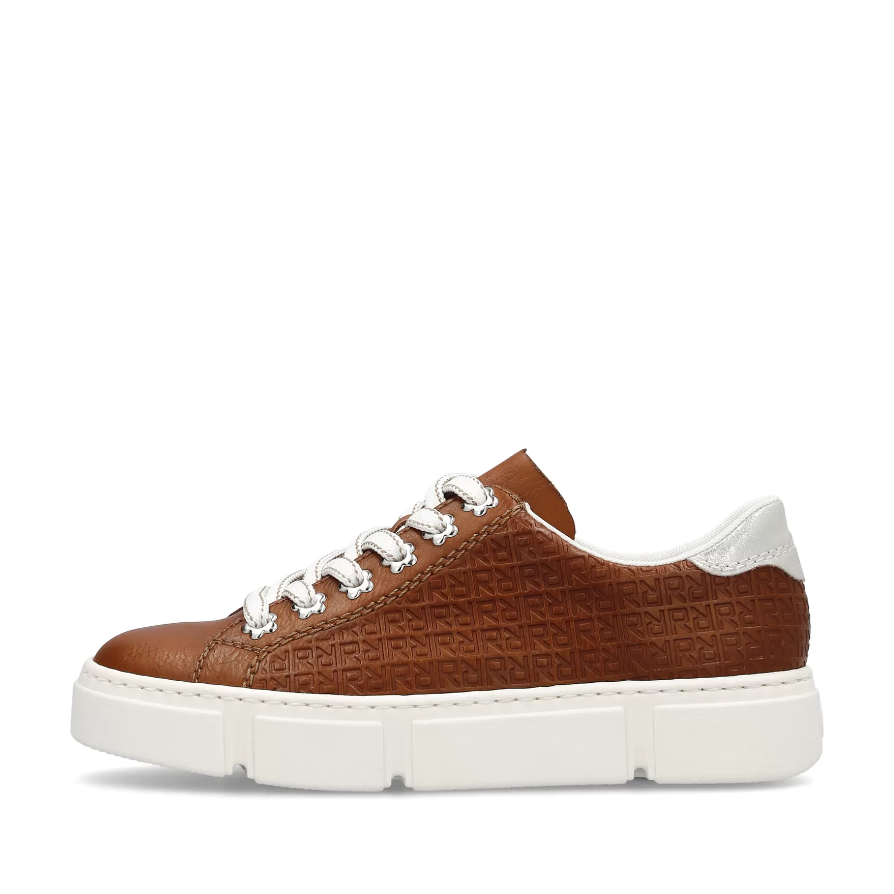 Damer Rieker Sneakers^ Damesneaker Lav Traebrun