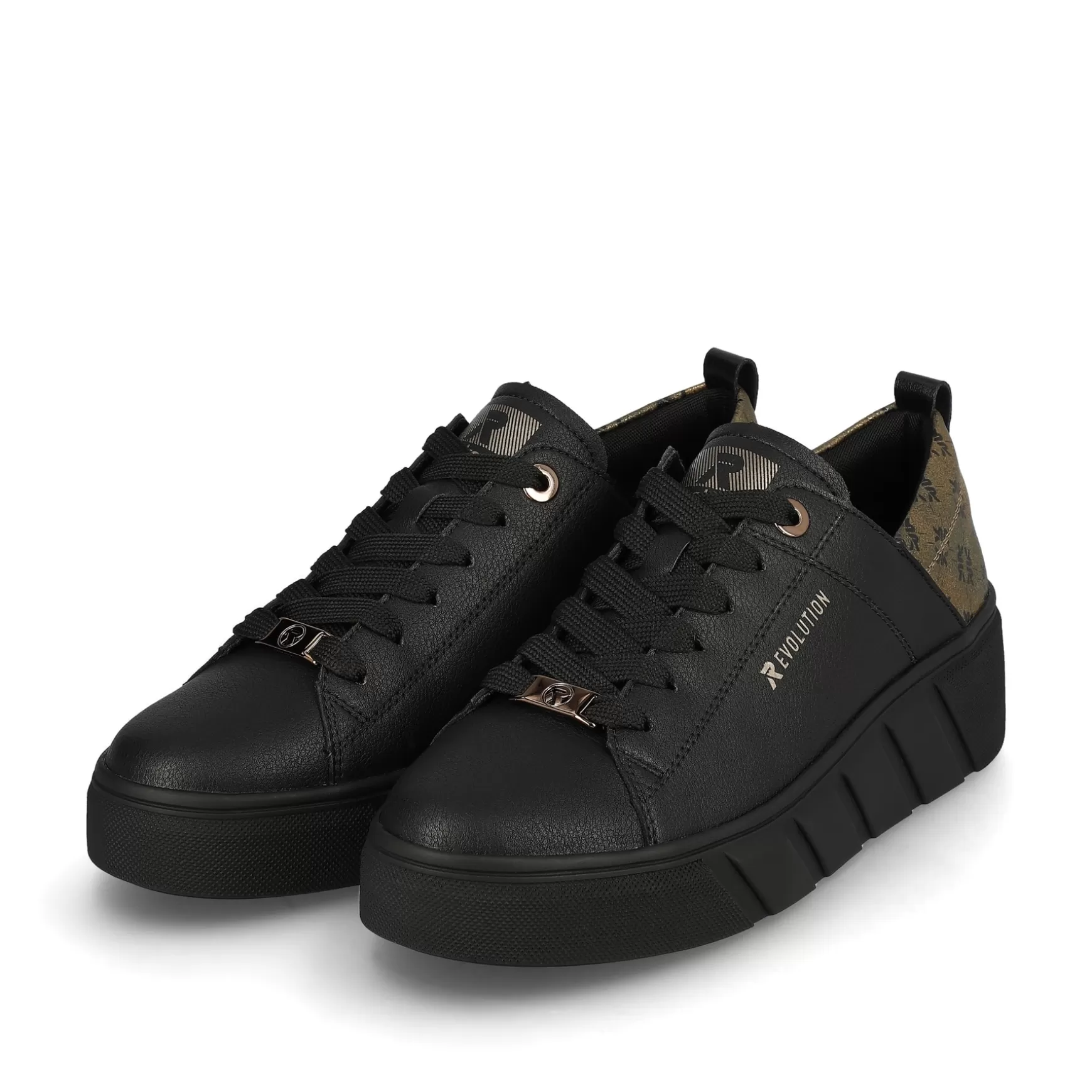 Damer Rieker Sneakers^ Damesneaker Lav Urban Sort