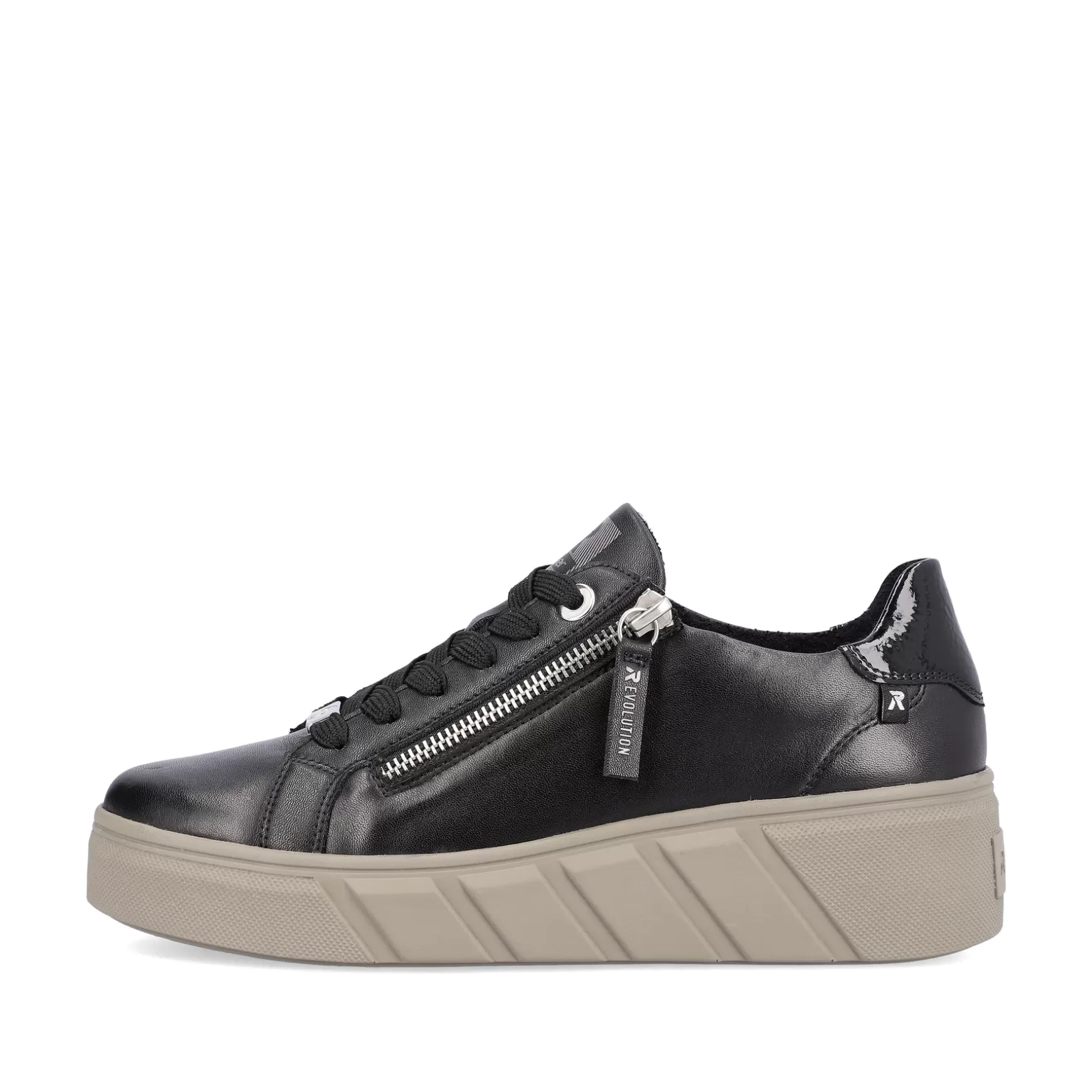 Damer Rieker Sneakers^ Damesneaker Lav Urban Sort