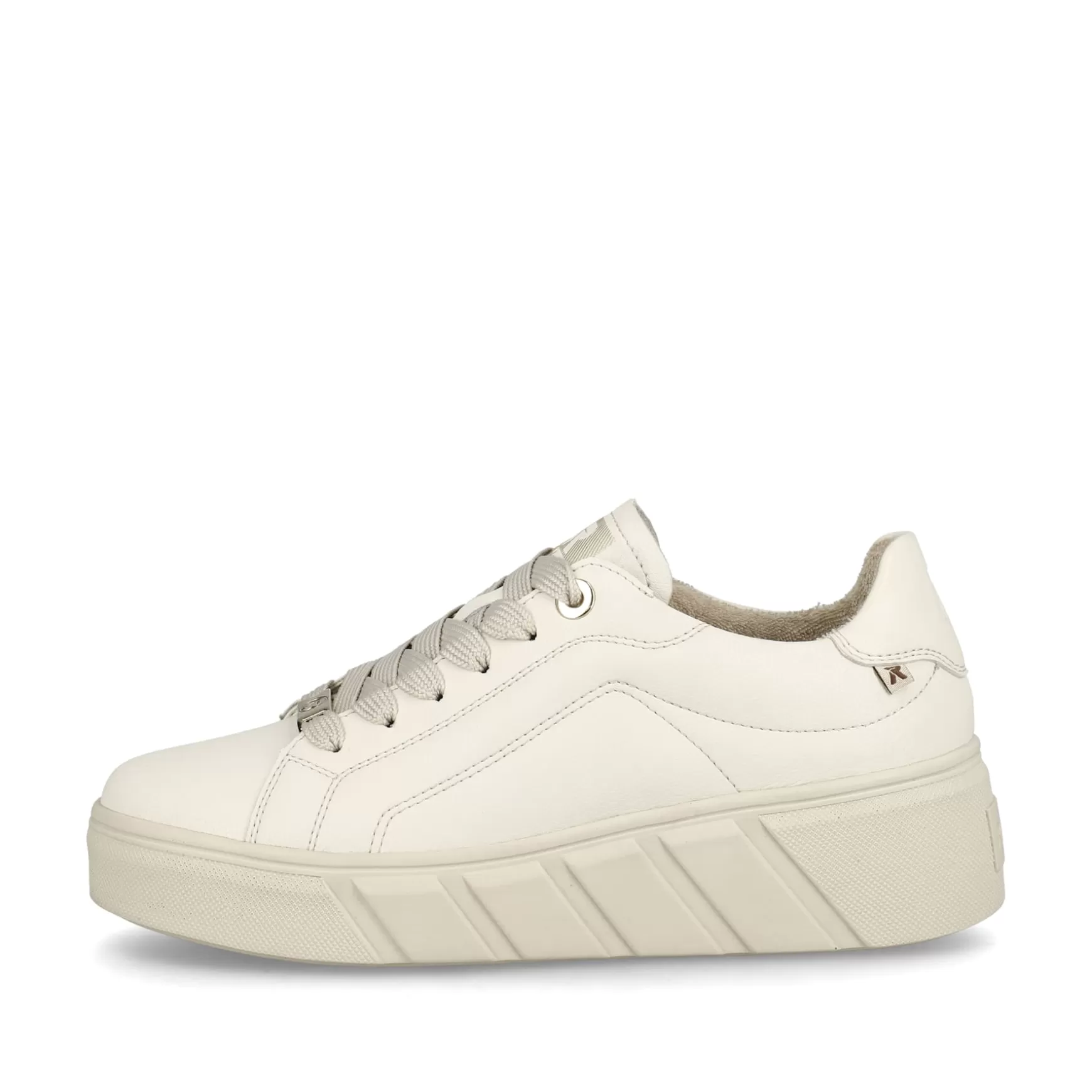 Damer Rieker Sneakers^ Damesneaker Low Frost White