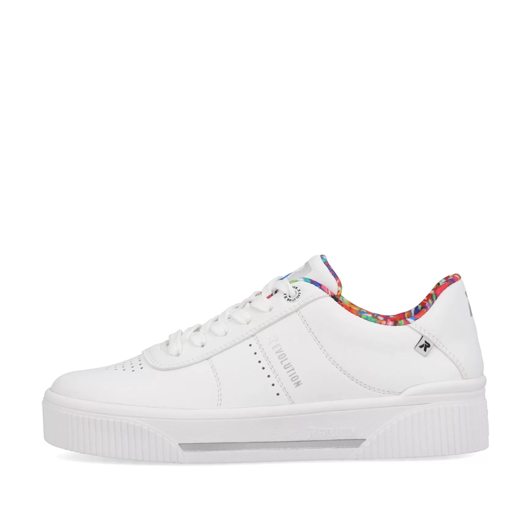 Damer Rieker Sneakers^ Damesneaker Low Frost White