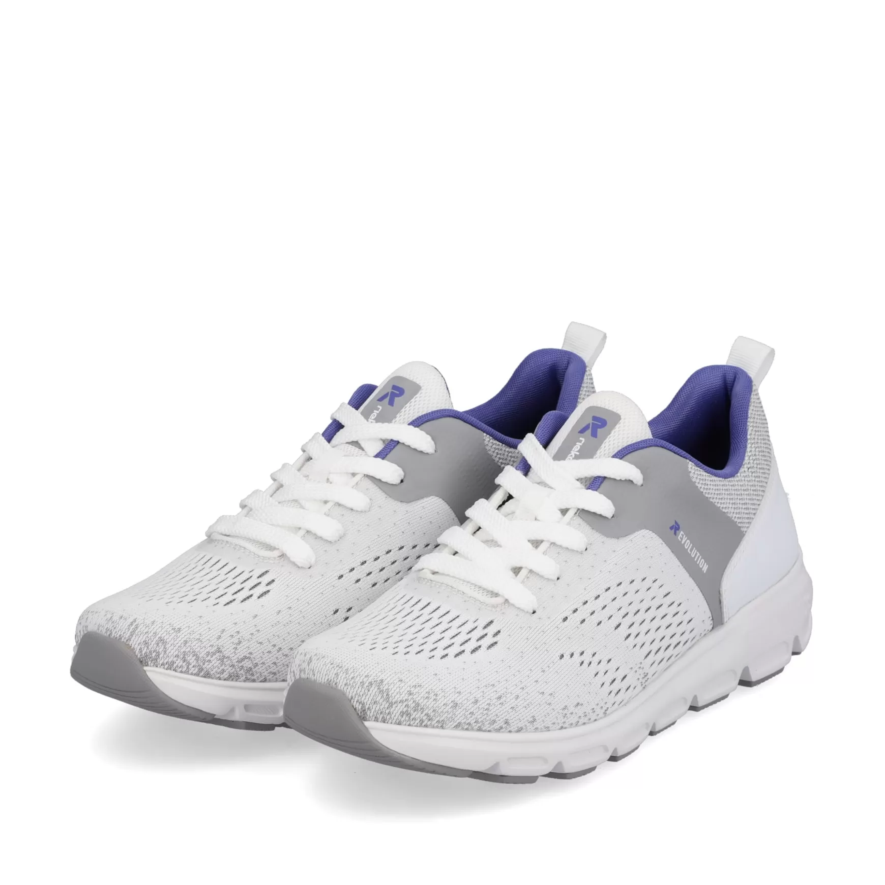 Damer Rieker Sneakers^ Damesneaker Low Frost White