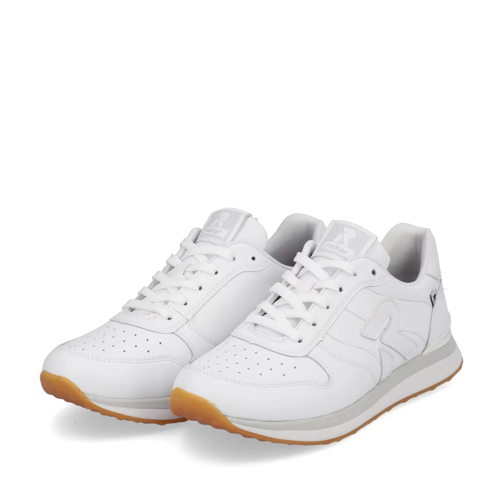 Damer Rieker Sneakers^ Damesneaker Low Frost White