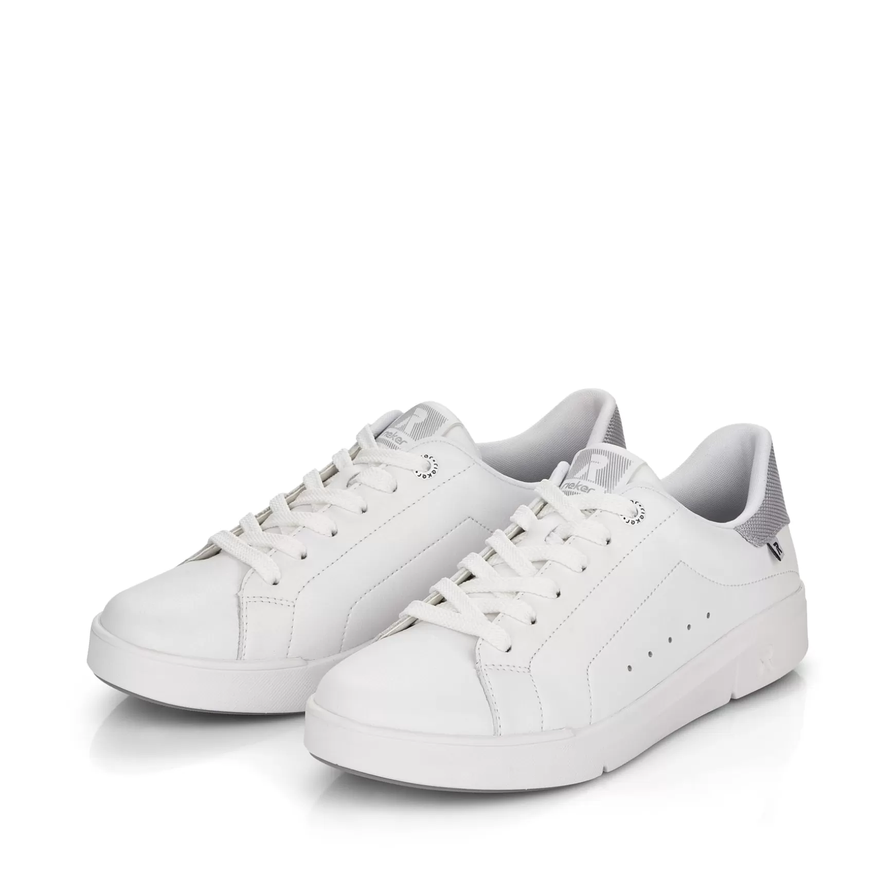 Damer Rieker Sneakers^ Damesneaker Low Frost White