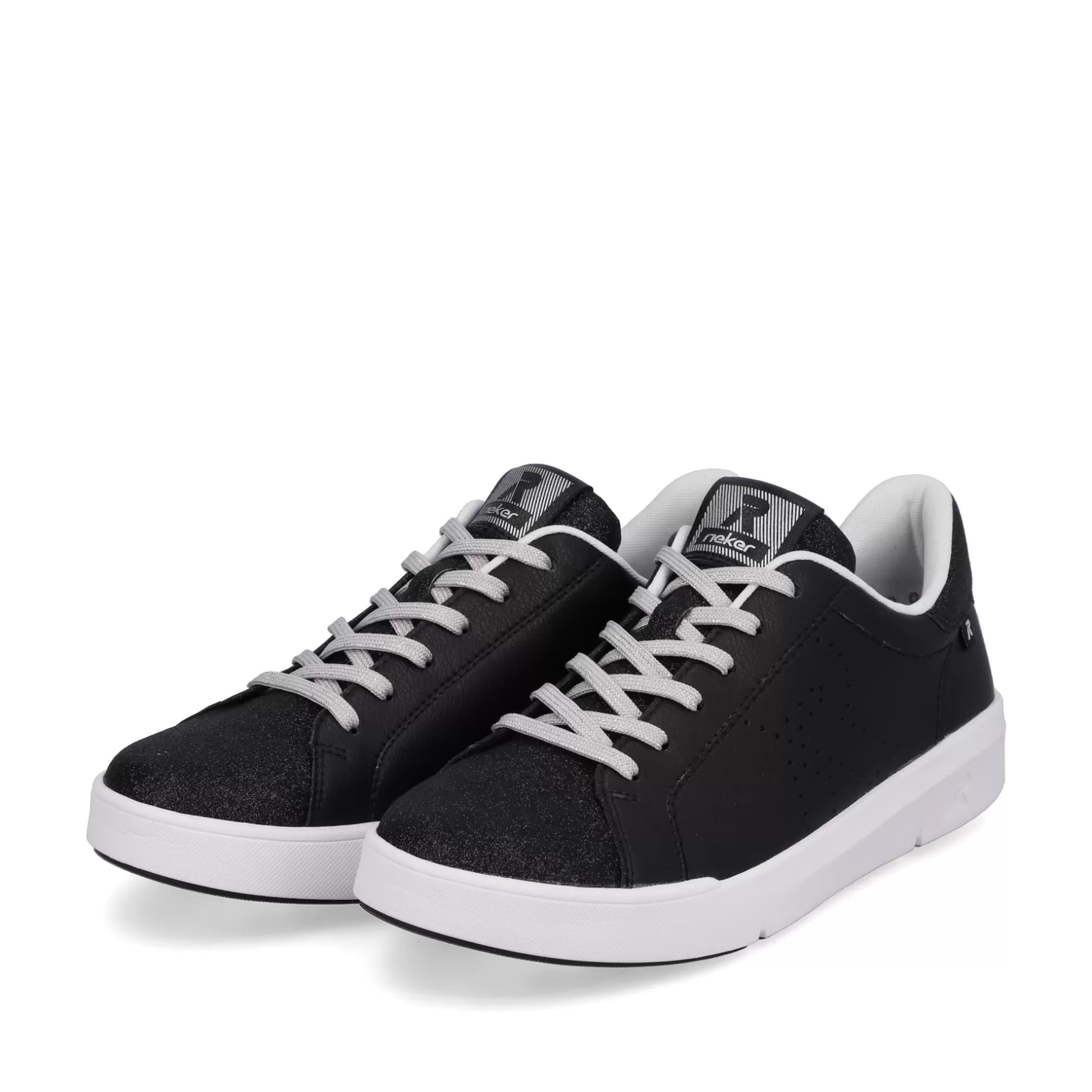 Damer Rieker Sneakers^ Damesneaker Low Noir