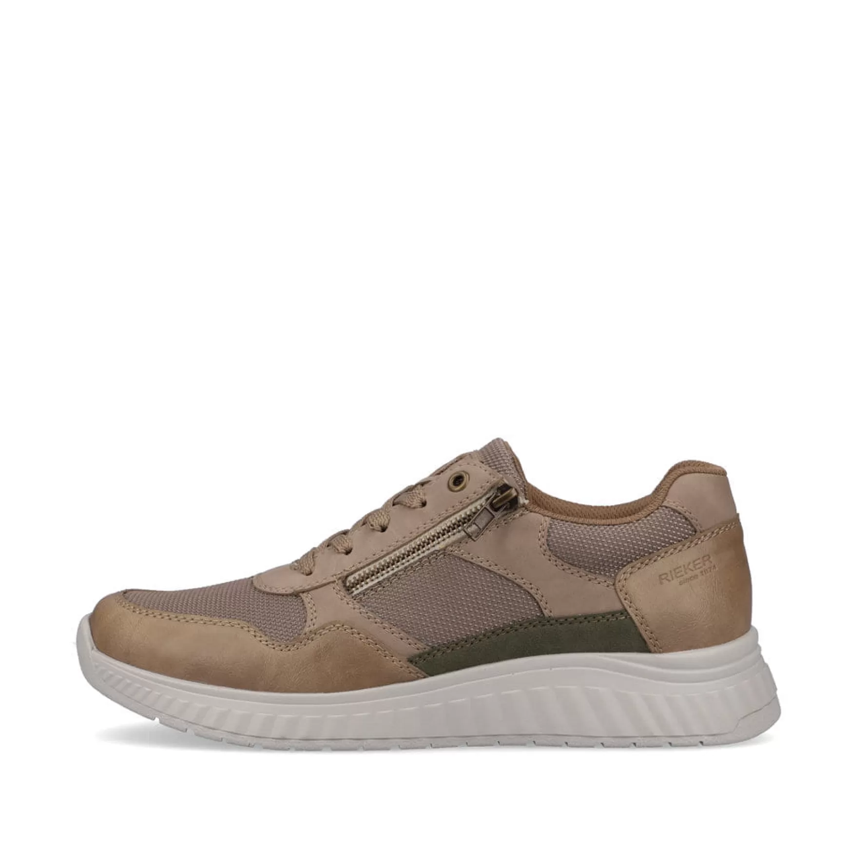 Mænd Rieker Sneakers^ Herresneaker Lav Beige-Ren Hvid