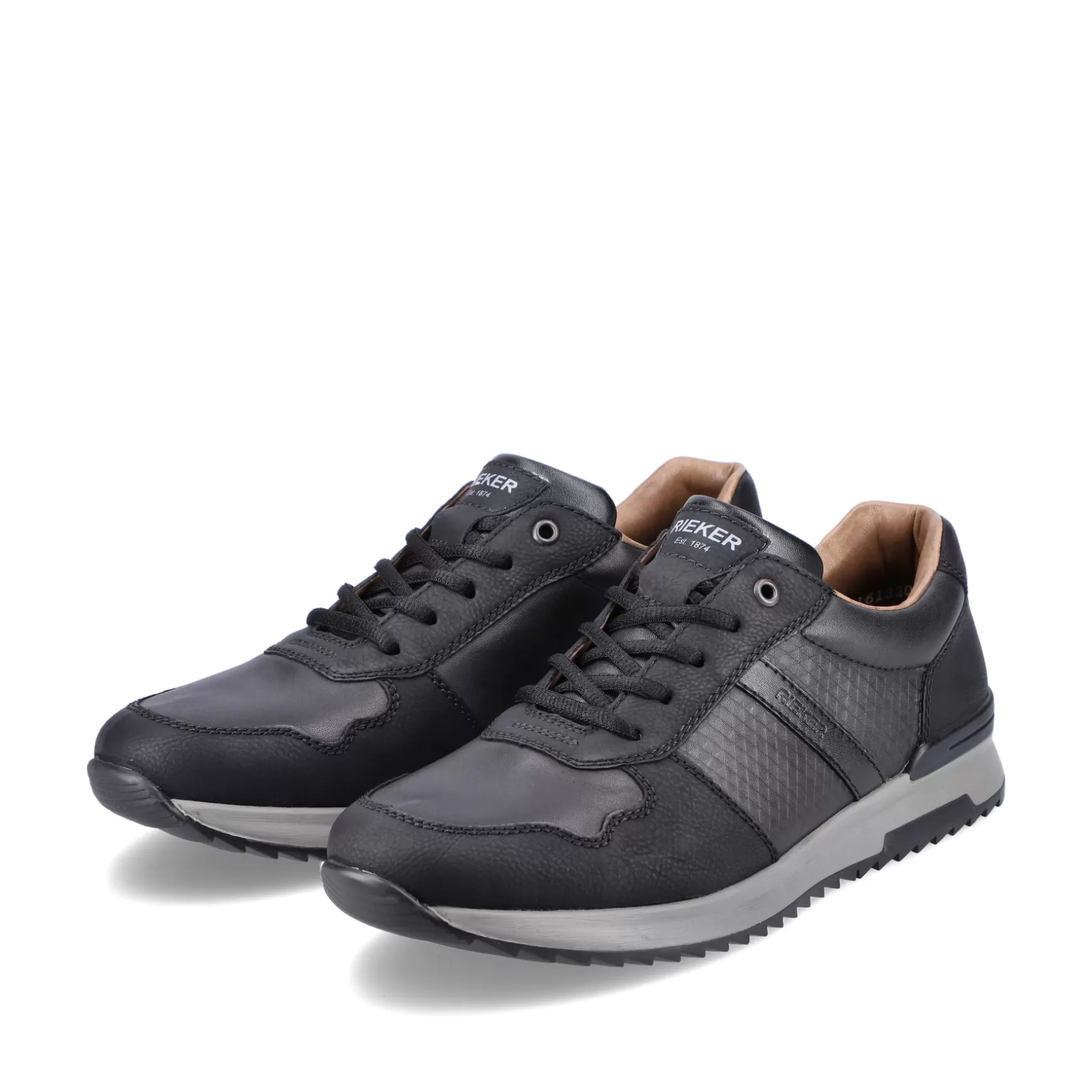 Mænd Rieker Sneakers^ Herresneaker Lav Dyb Sort