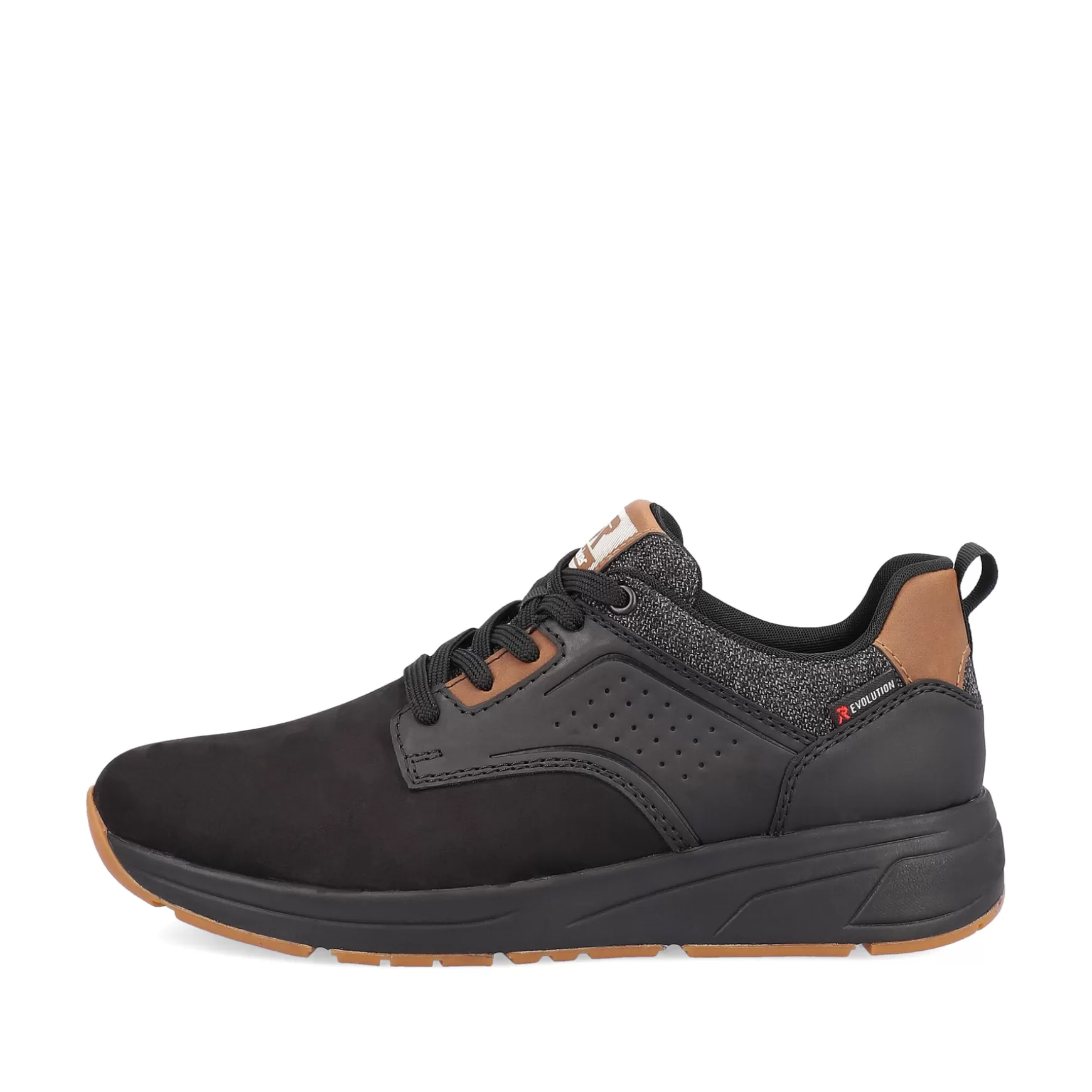 Mænd Rieker Sneakers^ Herresneaker Lav Nat-Sort Trae-Brun