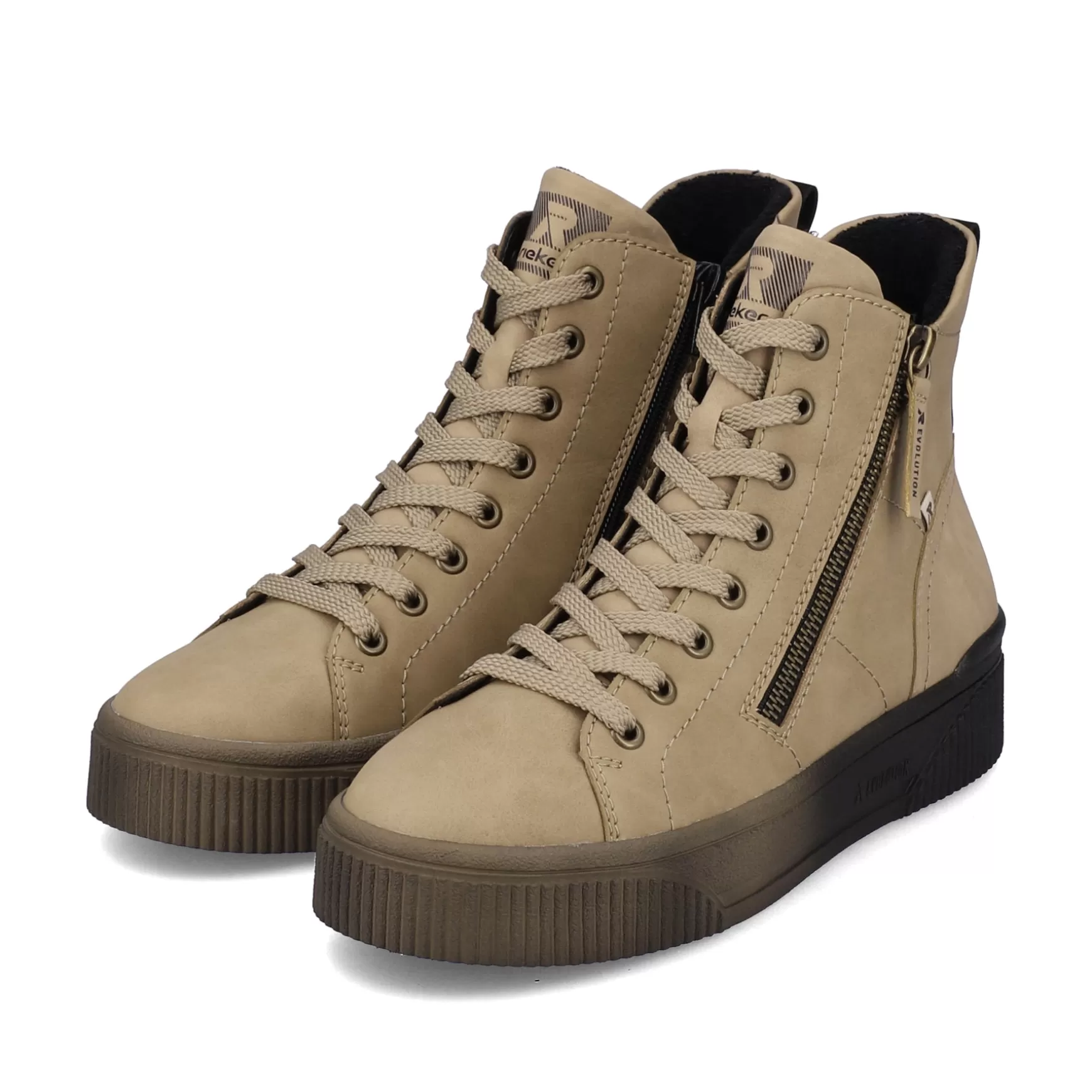 Damer Rieker Sneakers^ Hoje Sneaker Til Kvinder Cinnamon