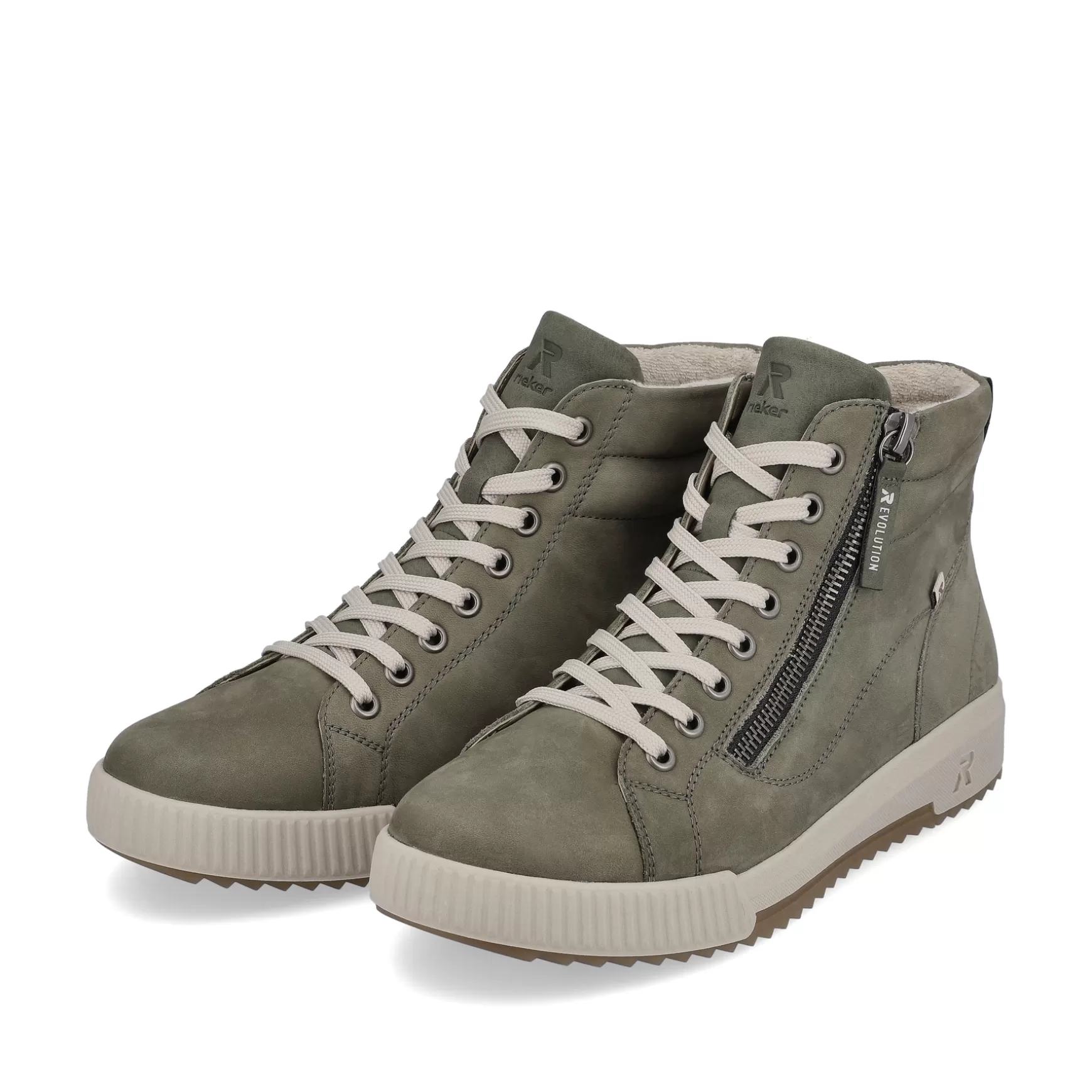 Damer Rieker Sneakers^ Kvinders Sneaker Hoj Kakigron