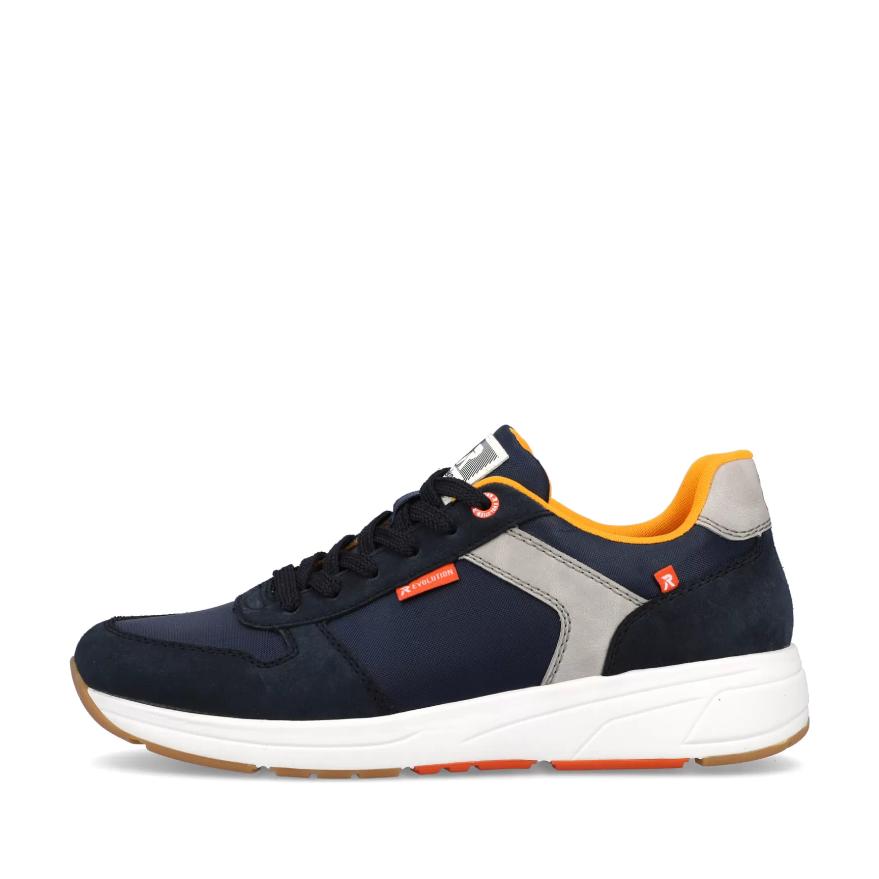 Mænd Rieker Sneakers^ Lav Sneaker Til Mænd Navy-Bla Stal-Gra