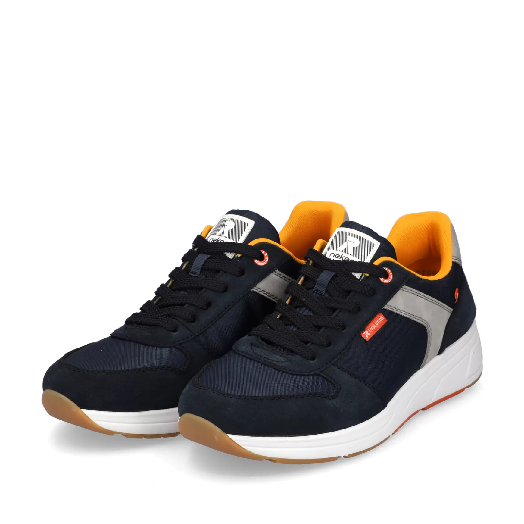 Mænd Rieker Sneakers^ Lav Sneaker Til Mænd Navy-Bla Stal-Gra