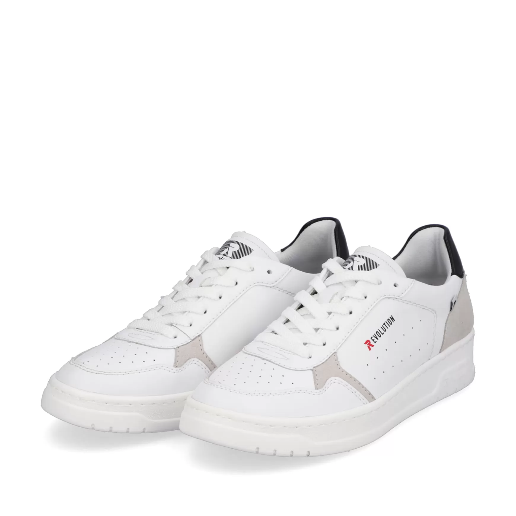 Mænd Rieker Sneakers^ Low Sneaker Til Mænd Brilliant-White Graphite-Gra