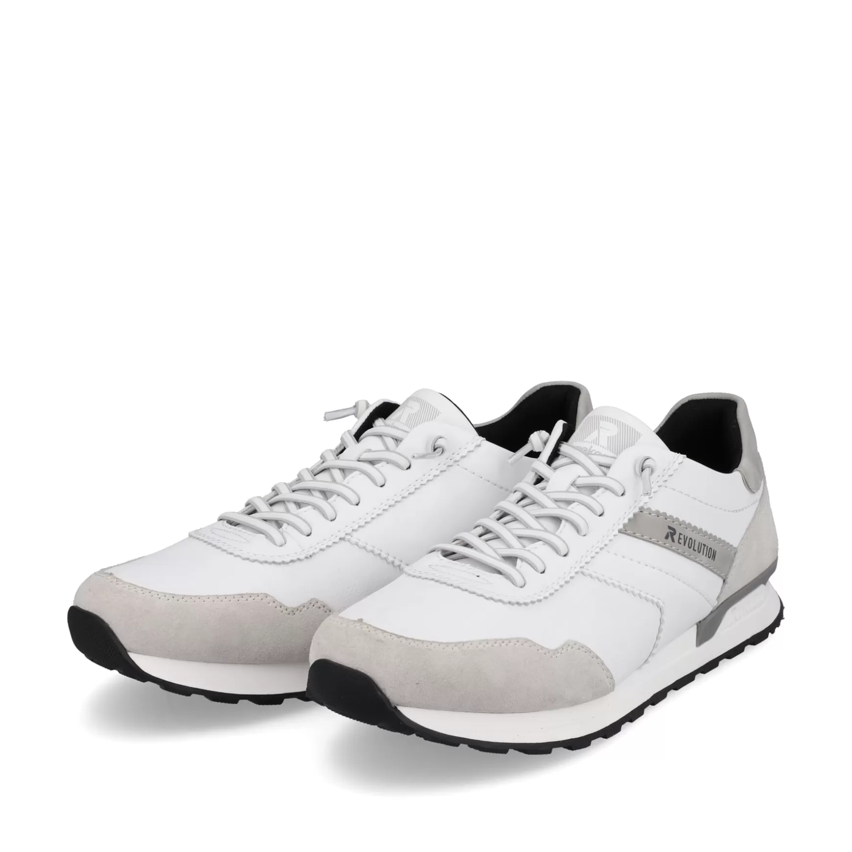 Mænd Rieker Sneakers^ Low Sneaker Til Mænd Brilliant-White Graphite-Gra