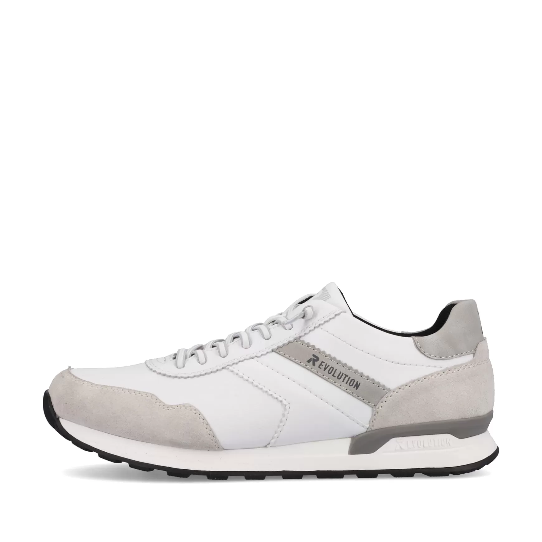 Mænd Rieker Sneakers^ Low Sneaker Til Mænd Brilliant-White Graphite-Gra