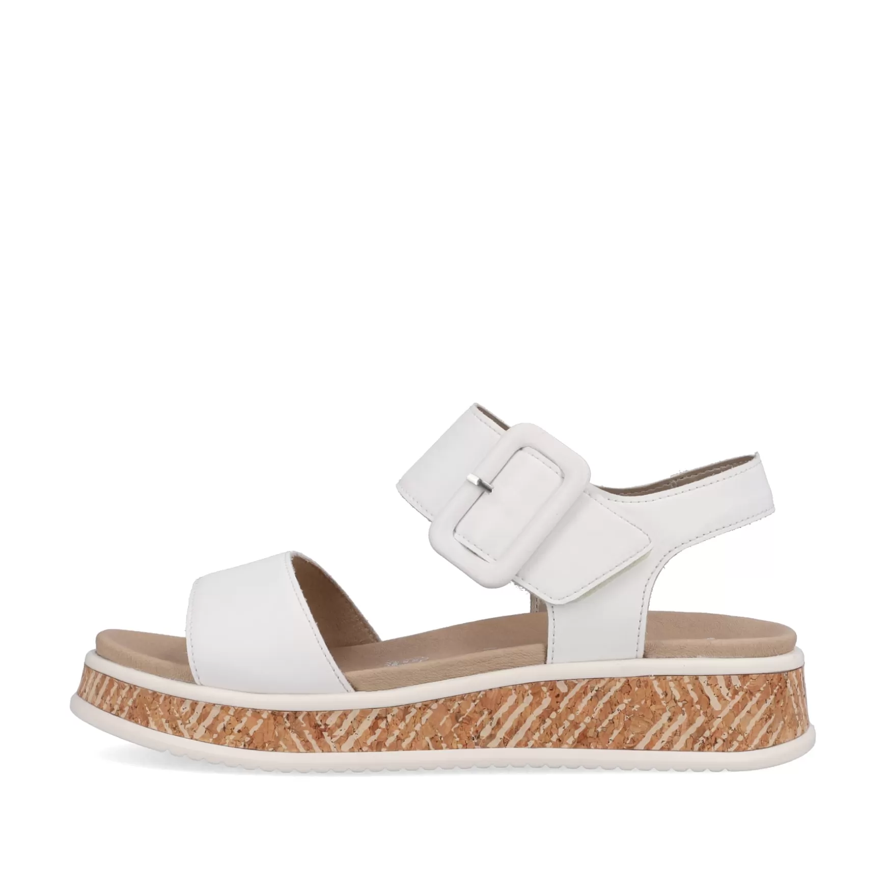 Damer Rieker Sandaler Og Sandaler^ Sandaler Med Stropper Til Kvinder Brilliant White