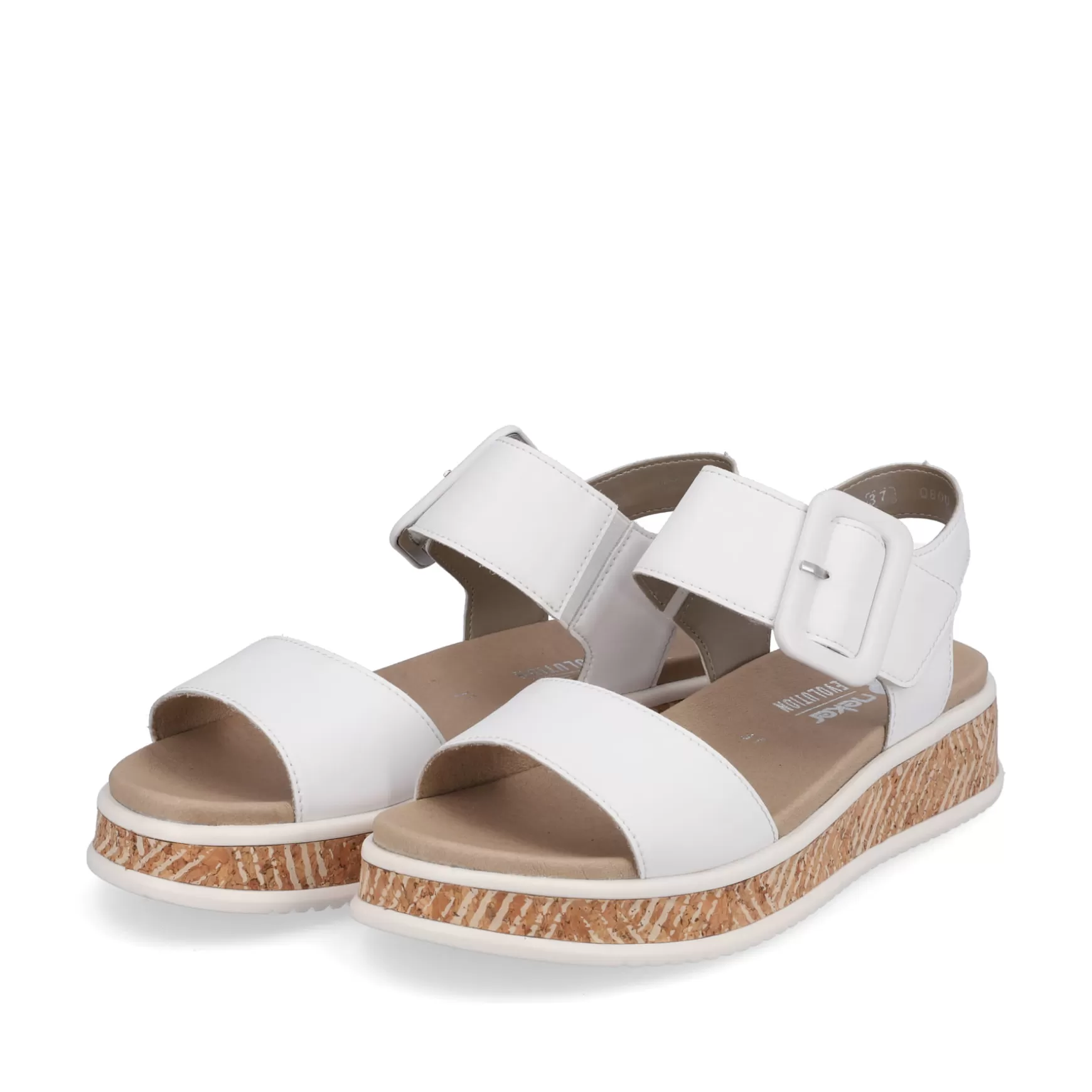 Damer Rieker Sandaler Og Sandaler^ Sandaler Med Stropper Til Kvinder Brilliant White