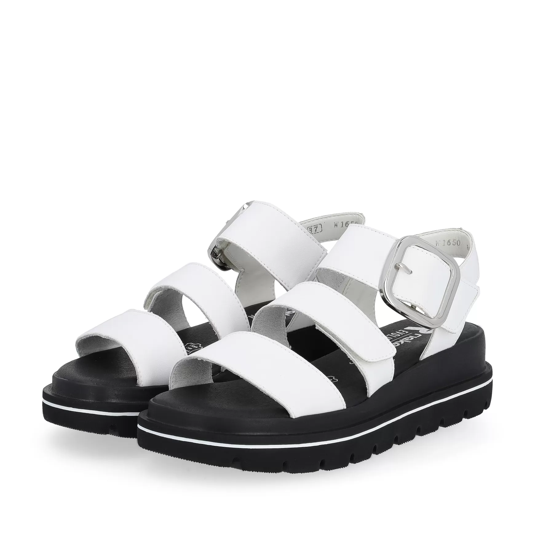 Damer Rieker Sandaler Og Sandaler^ Sandaler Med Stropper Til Kvinder Pearl White