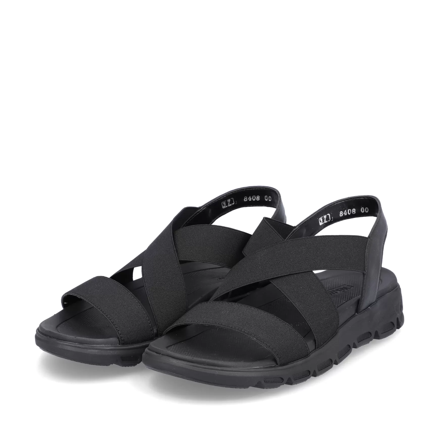 Damer Rieker Sandaler Og Sandaler^ Trekkingsandaler Til Kvinder Deep Black