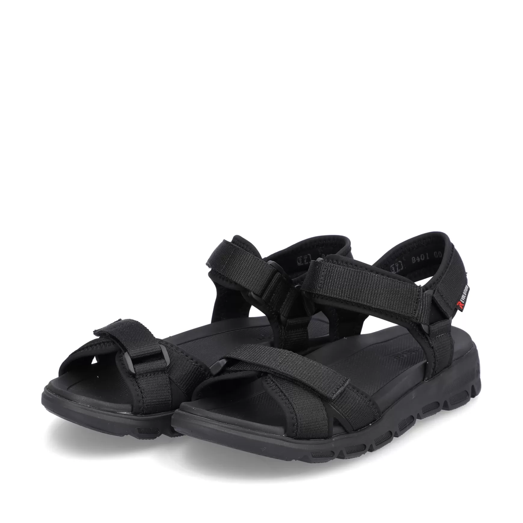 Damer Rieker Sandaler Og Sandaler^ Trekkingsandaler Til Kvinder Deep Black